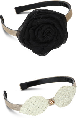 

STREEMAYA Hair Bands For Girls Combo of 2 (5-15 Years) Hair Band(Multicolor)