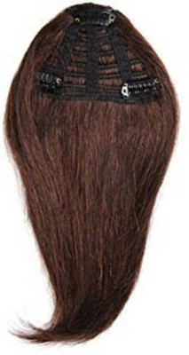 

PELO New Arrival Fashionable Extension Fringe for Womenâs, Dark Brown, Pack of 1 Hair Extension