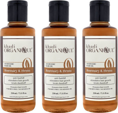 

khadi organique Rosemary Henna Hair Oil (630 ml) Hair Oil(630 ml)