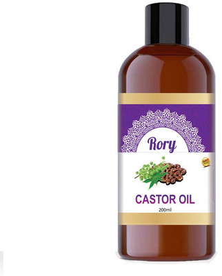

Rory Castor Oil Cold-Pressed For Hair Growth 100% Pure & Organic For Moisturizing, Dry Skin, Nail Care, Eyelashes (200ml) Hair Oil(200 ml)