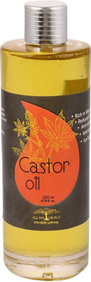 

All Naturals Castor Oil 200ml - Cold Pressed (Himachal Pradesh) Carrier Oil Pure & Undiluted for Dry Skin, Hair Growth, Beard Growth, Hairfall & Thick Eyelashes Hair Oil(200 ml)