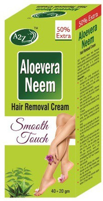 

A2Z Beauty Care Aloevera Neem Hair Removal Cream Cream(60 g)