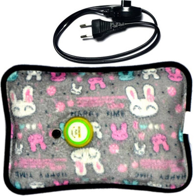 

CRETO Electric Quick Warming High Quality Velvet Fur Pocket Gel Pad electric 1 L Hot Water Bag(Multicolor)