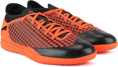 

Puma Boys Lace Football Shoes(Orange, Shocking orange