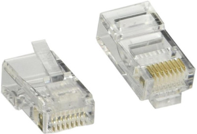 

Fedus RJ45 Plug CAT5 RJ-45 Network LAN Crimp Module Plugs Connector Pack of 50 Lan Adapter(100 Mbps)