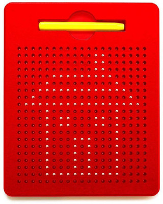 

Skylofts Red Magnetic Drawing Board Magnetic Pads - Erasable Magna Doodle Writing Drawing Pad for Kids - Includes a Pen & 10 Pattern Cards (380 Magnets)(Red)