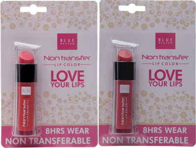 

Blue Heaven Non Transfer Lip Color Brick Red (4) with Punk Maroon (06) (set of 2)(brick red, punk maroon)