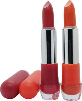

Add Beauty Color18_16+24# Matte Liptick Pack of 2(Pink, Orange)