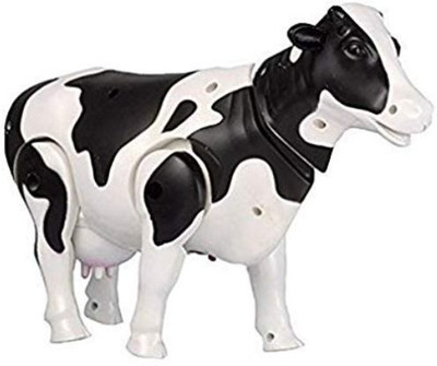 

Sajani Milk Cow Walk Light Sound Real Look Battery Operated Kids Toy(Multicolor)