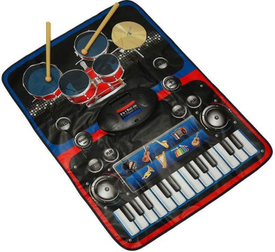 

jk int 2 in 1 Musical Jam Playmat, Multi Color(Multicolor)