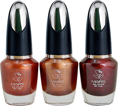 

Mars Bronze Shades Matte Nail Polish Bronze-1(Pack of 3)