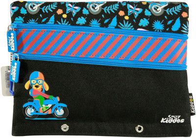 

Smily Kiddos 1 bikes Art Polyester Pencil Box(Set of 1, Black)