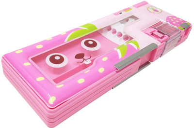 

Parteet Pencil Box Pencil Box Art Plastic Pencil Box(Set of 1, Pink)
