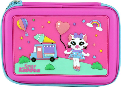 

Smily Kiddos 1 embossed Art EVA Pencil Box(Set of 1, Pink)