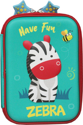 

Toys Factory pouch001 Animated Art Polyester Pencil Box(Set of 1, Green)