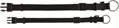 

Trixie Premium Soft Collar (M-L, black) Pack of 2 Plain Dog Collar Charm(Black, Solid)