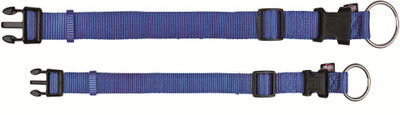 Trixie Premium Soft Collar (S-M, blue) Pack of 2 Plain Dog Collar Charm(Blue, Solid)