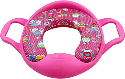 

Kidoyzz Soft Cushion Comfortable Potty Trainer Seat for Potty Training Seat with Support Handles for kids KDBYPS065 Potty Seat(Multicolor)
