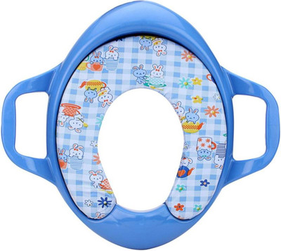 

Kidoyzz Soft Cushion Comfortable Potty Trainer Seat for Potty Training Seat with Support Handles for kids KDBYPS027 Potty Seat(Multicolor)