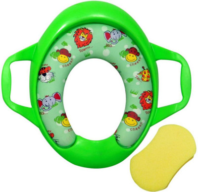 

Toyland Soft Cushion Comfortable Potty Trainer Seat for Potty Training Seat with Support Handles for kids TYLBYPS082 Potty Seat(Multicolor)