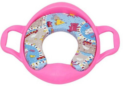 

Toyland Soft Cushion Comfortable Potty Trainer Seat for Potty Training Seat with Support Handles for kids TYLBYPS076 Potty Seat(Multicolor)