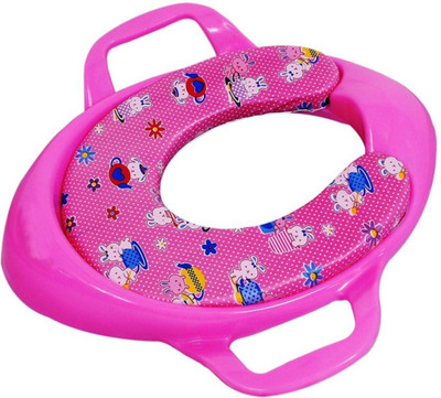 

Toyland Soft Cushion Comfortable Potty Trainer Seat for Potty Training Seat with Support Handles for kids TYLBYPS047 Potty Seat(Multicolor)
