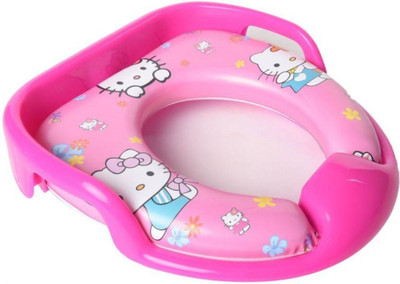 

Kidoyzz Soft Cushion Comfortable Potty Trainer Seat for Potty Training Seat with Support Handles for kids KDBYPS062 Potty Seat(Multicolor)