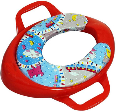 

Toyland Soft Cushion Comfortable Potty Trainer Seat for Potty Training Seat with Support Handles for kids TYLBYPS051 Potty Seat(Multicolor)