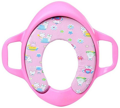 

Toyland Soft Cushion Comfortable Potty Trainer Seat for Potty Training Seat with Support Handles for kids TYLBYPS044 Potty Seat(Multicolor)