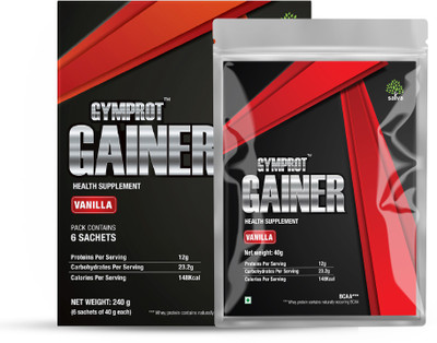 

Gymprot Gymprot Gainer - 6 sachets Travel Pack (Vanilla) Whey Protein(240 g, Vanilla)