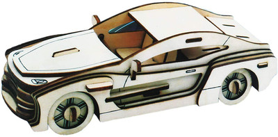 

Webby 3D DIY Wooden Sports Car Jigsaw Puzzle(55 Pieces)