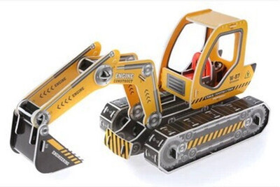 

IXORA 3D PUZZLE JCB EXCAVATOR MINIATURE(4 Pieces)
