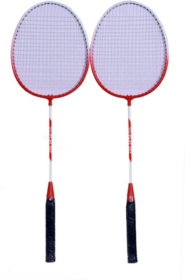 

go play Full Size Light Weight Strung Badminton Racquet Set Of 2 For Boys Girls Men Women Multicolor Strung Badminton Racquet(G3 - 3.5 Inches, 500 g)