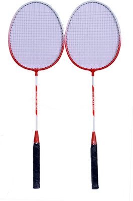 

go play New Full Size Light Weight Strung Badminton Racquet Set Of 2 For Boys Girls Men Multicolor Strung Badminton Racquet(G3 - 3.5 Inches, 500 g)