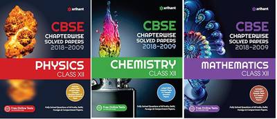 ARIHANT CLASS 12 CBSE CHAPTERWISE-TOPICWISE (PHYSICS, CHEMISTRY, MATH)ARIHANT 10 YEAR CBSE Champion CHAPTERWISE-TOPICWISE PCM( (PHYSICS,CHEMESTRY,MATH) COMBO 3 IN ONE (English Medium,PaperBack, ARIHANT) CBSE All India (The Only Thing You Need For Excellence In Class 12 Boards) 10 Year Solved Papaer PCM (Papar Back,ARIHANT CBSE)12 Th Chapterwise(Cbse Chapterwise Solved Papers)