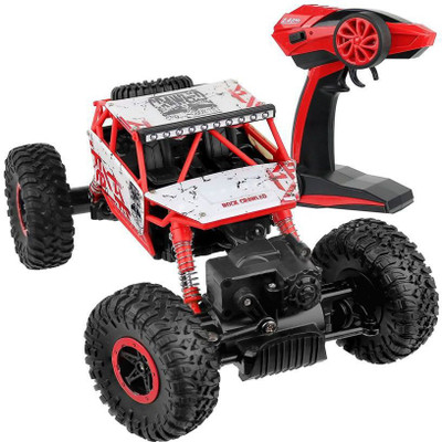 

TULLY Remote Controlled Rock Crawler Rc Monster Truck, 4 Wheel Drive, 1:18 Scale 2.4 Ghz (Random Colour)(Multicolor)