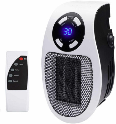 

FStyler Portable Heater with New Smart Remote Control, LED Display, Timer, Thermal Protection Safe & Reliable (500 watt)| Mini Heater for Office Home White EU Plug Fan Room Heater Portable Heater Fan Room Heater