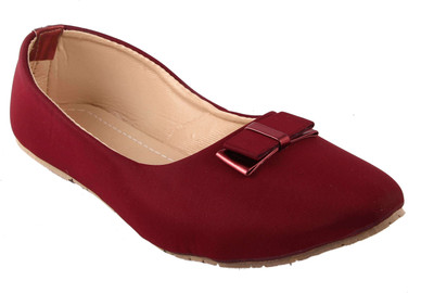 

G T fashions Girls Slip on Jutis(Maroon, Maroon;red