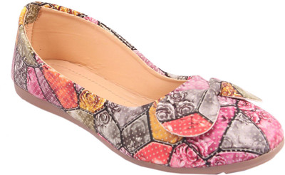 

G T fashions Girls Slip on Jutis(Pink, Pink;grey