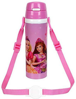 

WonderKart 500 ML Cartoon Printed Stainless Steel Kids Sipper/Vacuum Water Bottle with Neck Strap - Pink(Pink)
