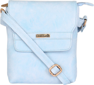 

Esbeda Women Casual Blue Leatherette Sling Bag