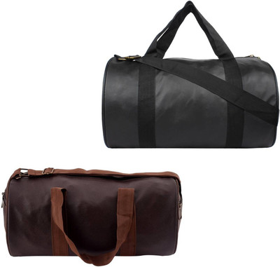 

Stylepro Combo of Leatherite (Black,Brown) Gym Bag(Black, Kit Bag)