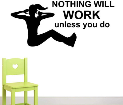 amazinghubsolution 75 cm a=nothingwillwork Self Adhesive Sticker(Pack of 1)
