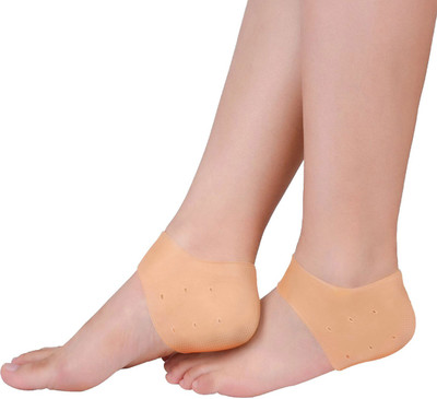 

Healthgenie Silicone Gel Heel Pad With Aloe Vera Fragrance For Pain Relief - (1 Pair) Heel Support (, Beige