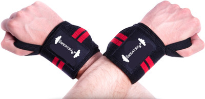 

The SweatShop Wrist Support Wraps Wrist Support(Black, Black | red