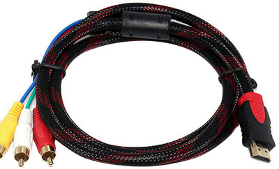 

XuBa TV-out Cable TV Out Cab(Black, For TV)