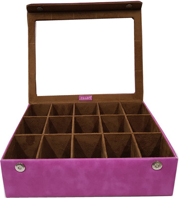 

Essart BN-007-Pink::Brown Wedding, Formal Vanity Box(Pink)