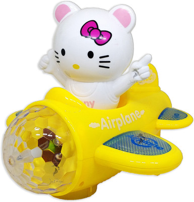 

Stylo Hello Kitty - Hot Speed Omni Directional Airplane 3D Toy for Kids(Yellow)