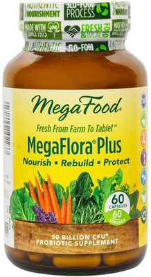

MegaFood MegaFlora Plus -- 50 billion CFU - 60 Capsules(60 No)