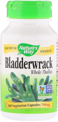 

Nature's Way Bladderwrack 580 mg 100 Veggie Caps(100 No)